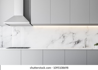 Interior 3d White Marble Sink Kitchen Images Stock Photos Vectors Shutterstock
