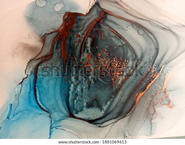 White Marble Swirl Design.\
Black Texture Watercolor. Spanish Marble. Turquoise Oil Painting On\
Canvas. Aqua Watercolor Blotch. Abstract Paint Swirl. Mineral\
Vintage.