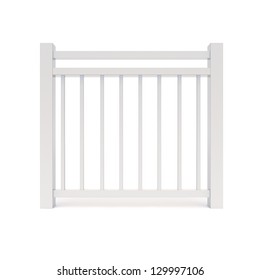 White Metal Design Railing