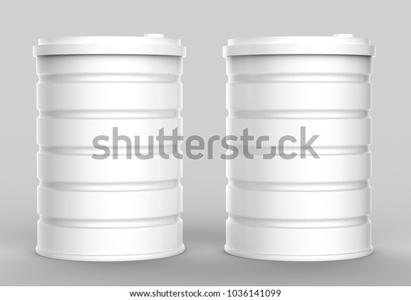 Download White Metal Oil Barrels Mockup On Stock Illustration 1036141099 3D SVG Files Ideas | SVG, Paper Crafts, SVG File