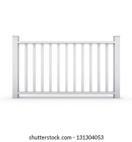 White Metal Railing