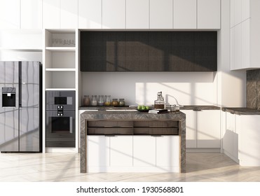 Modern White Marble Kitchen Images Stock Photos Vectors Shutterstock