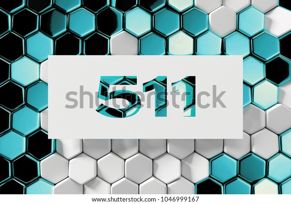 White Number 511 On Aqua Blue Stock Illustration 1046999167 | Shutterstock