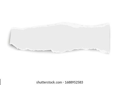 White Vector Oblong Paper Tear Wisp Stock Vector (Royalty Free ...