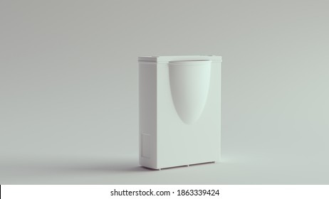 White Office Paper Shredder 3d Illustration