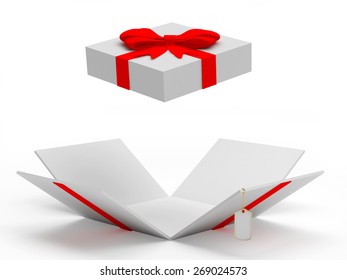 Similar Images, Stock Photos & Vectors of Open gift box , present box