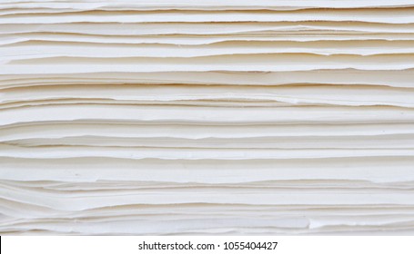 White paper.  White background.