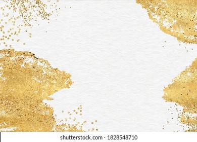 White Paper Background Texture Gold Paper Gold Leaf