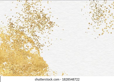 White Paper Background Texture Gold Paper Gold Leaf