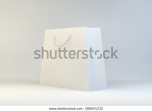 White Paper Luxury Premium Shopping Carrier Stock Illustration 188641232