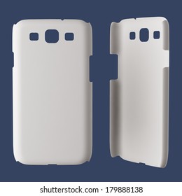 Download White Plastic Case Mockup Smartphone Isolated Stock Illustration 179888138