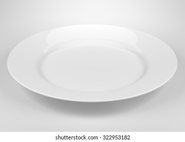 White Plate Side View