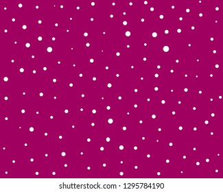 White polka dots pink