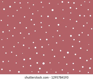 White polka dots pink