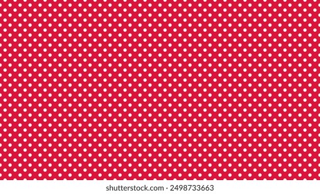 white polka dots pattern over crimson red useful as a background