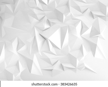 White polygonal triangle geometric background