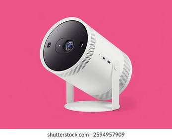 White Portable LED Projector With Multifunction