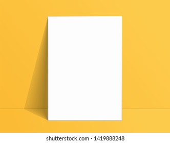 Poster Mockup Yellow Images Stock Photos Vectors Shutterstock