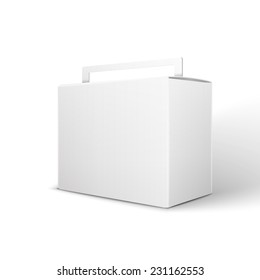 White Product Package Box Illustration Isolated Stock Illustration ...