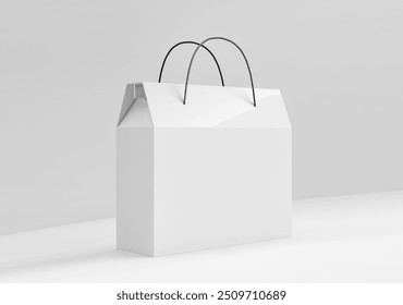 White Product Package Box mockup, 3d illustration, 3d rendering
