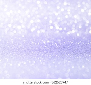 White Purple Glitter Bokeh Texture Christmas Abstract Background               