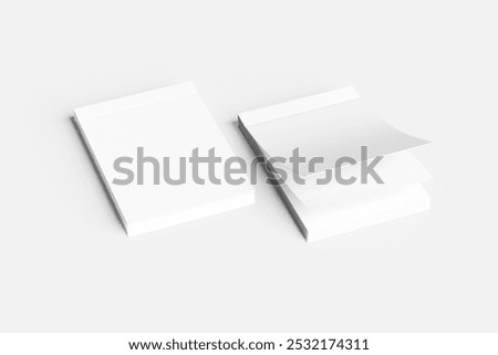 White realistic a6 notebook opened with soft shadows. Vector vertical blank copybook with silver metallic spiral on white background. Mockup of organizer or diary isolated.