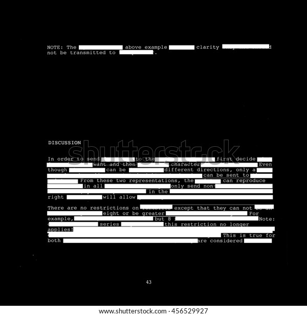 redacted text html code