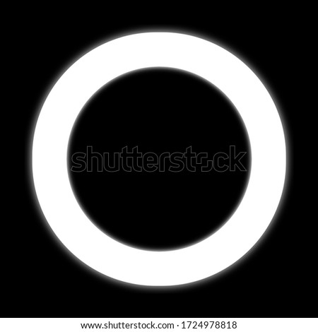 WHITE RING FULLHD BLACK BACKGROUND