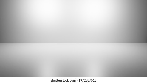 White room in the 3d. Background. Exhibition stage. Empty room. 3d rendering. Room 3d rendering. Room light.