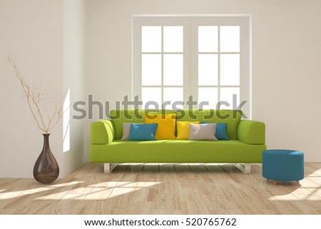 Scandinavian Living Room Green