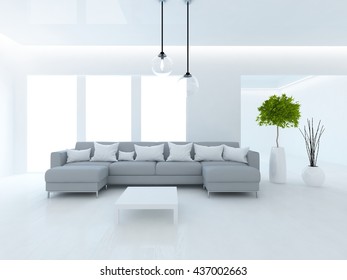 3d Render Modern Interior Design Stock Illustration 75717589 | Shutterstock