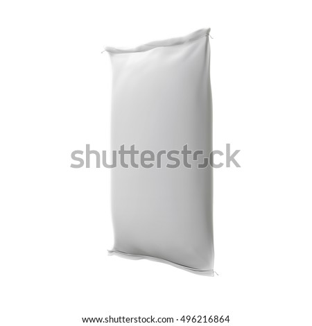 Download White Sack Bag Isolate On White Stock Illustration ...
