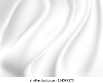 White Satin Fabric As Background