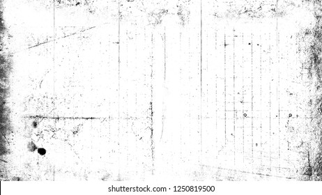 White Scratched Grunge Background, Old Film Effect For Text