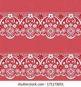 White Seamless Lace Pattern On Pink Stock Illustration 171173051 ...