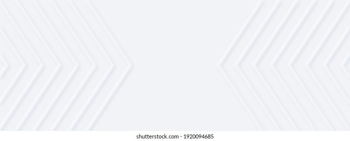 White silver soft geometric universal background for business presentation. Abstract elegant pattern. Frame borders. Minimalist empty lined blank BG. Modern digital minimal right left down up arrows.