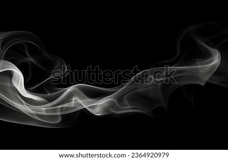 Similar – Image, Stock Photo Puffs of smoke on a black background