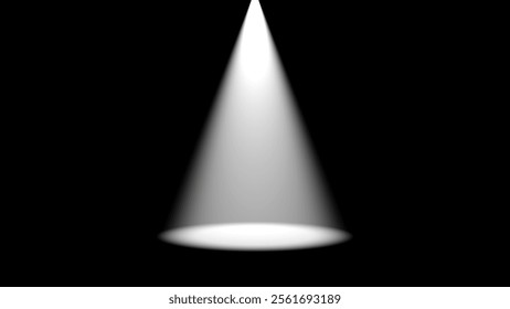 A white spotlight centered