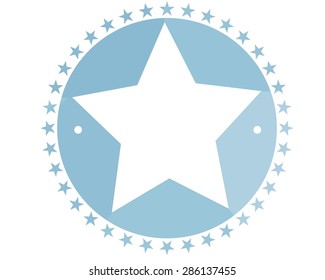 white star and blue star