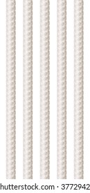 White Straight Seamless Rope (isolated).