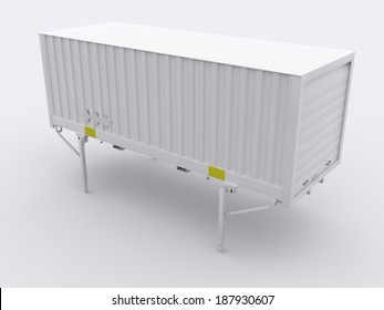 White Swap Body Container