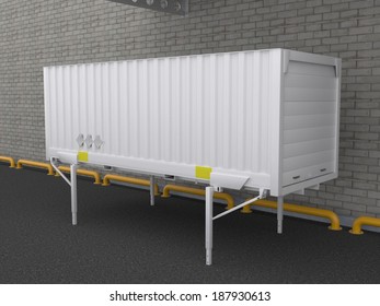 White Swap Body Container