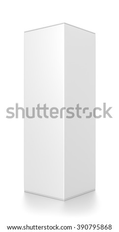 Download White Tall Rectangle Blank Box Isolated Stock Illustration 390795868 - Shutterstock