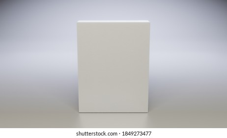 White Template Packaging Box Illustration - easy to overlay your custom design