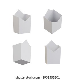 WHITE TISSUE PACKAGE carton paper cardboard WITH ANOTHER SEVERAL VIEW camera type orthographic food box cube cake PACKAGING mock up template
