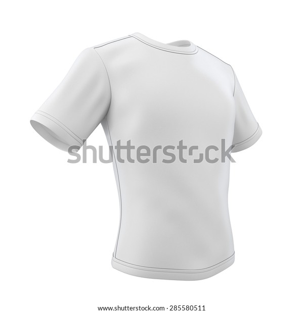 White Tshirt Isolated On White Background Stock Illustration 285580511