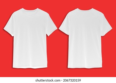 White t-shirt for prints or advertisements.