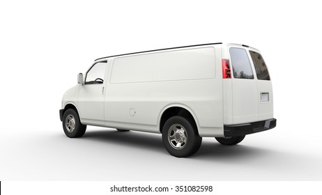 white commercial van