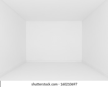 White Wallempty Room3d Interior Stock Illustration 160210697 | Shutterstock