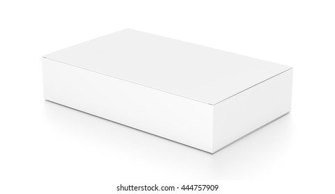 White Box On Isolated Background Clipping Stock Photo (Edit Now) 124701436